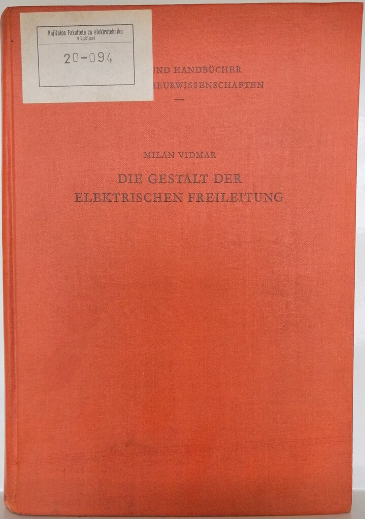 DIE GESTALT DER ELEKTRISCHEN FREILEITUNG (slov. Oblika električnega nadzemnega voda)